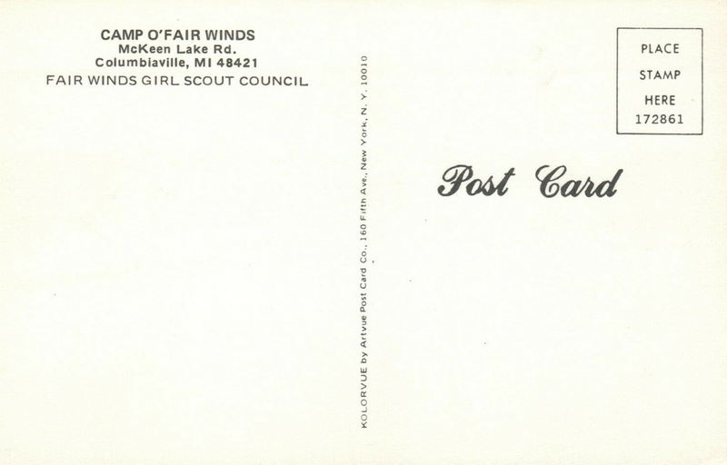 Camp OFair Winds - Old Postcard (newer photo)